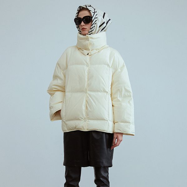 

women's jackets janveny long puffer jacket women winter fluffy 90% white duck down coat turn-down collar zipper female feather clo, Black;brown