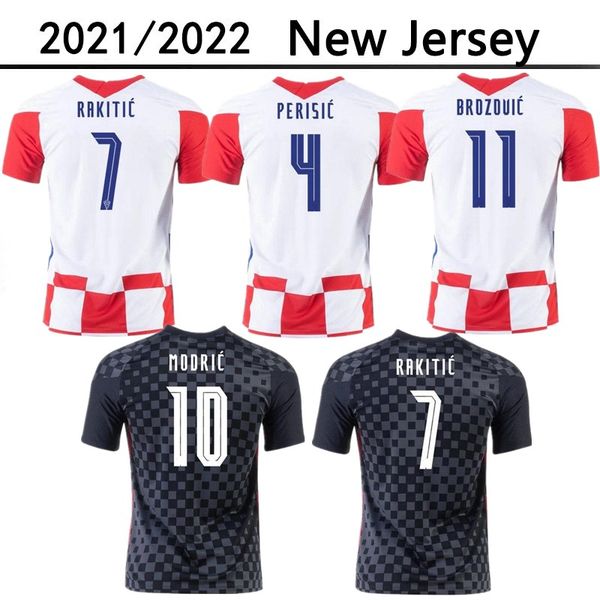 

2021 2022 modric national team mandzukic home away soccer jersey perisic rakitic srna kovacic football shirts men, Black;yellow