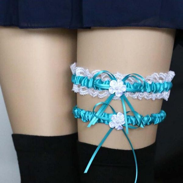 

belts harajuku gothic rave holographic fetish leg belt bride flower lace ribbon harness body bondage stocking suspender women straps, Black;brown