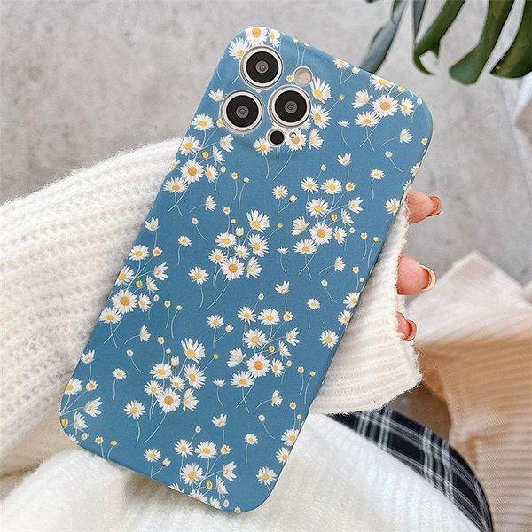 

cell phone pouches vintage daisy flowers case for 11 pro 12 max xr x xs 7 8 plus mini se 2021 floral soft silicone cover