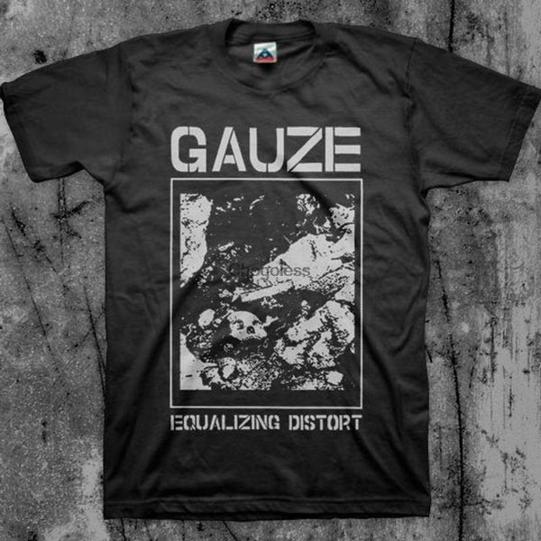 

men's t-shirts gauze t shirt japanese hardcore punk band, White;black