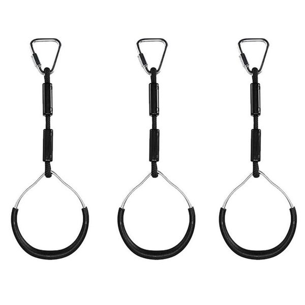 

cords, slings and webbing 3pcs swing bar rings kids gymnastic wear resistant for climbing frames garden swings outdoor backyard play