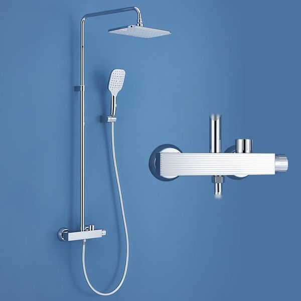 

bathroom shower sets chrome bath faucets set bathtub mixer faucet rainfall tap head exposed waterfall