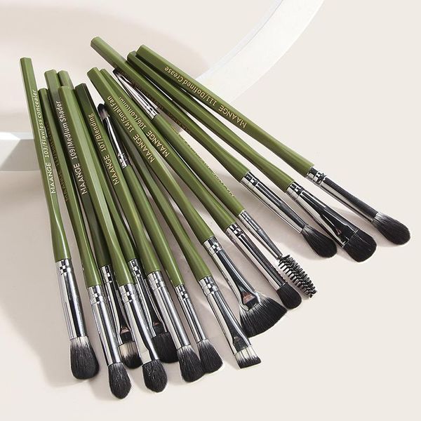 

makeup brushes 14pcs professional eye brush set tools shadow cosmetics for face highlighter powder foundation