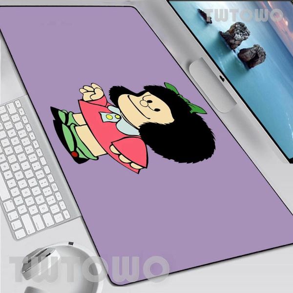 

mouse pads & wrist rests mafalda gaming custom pad cartoon gamer soft anime natural rubber carpet mice deskmousepad mat