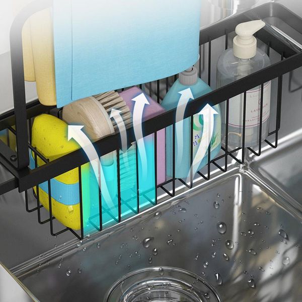 

dishes drying rack over the sink adjustable large drainer for kitchen storage counter organization home accessories &