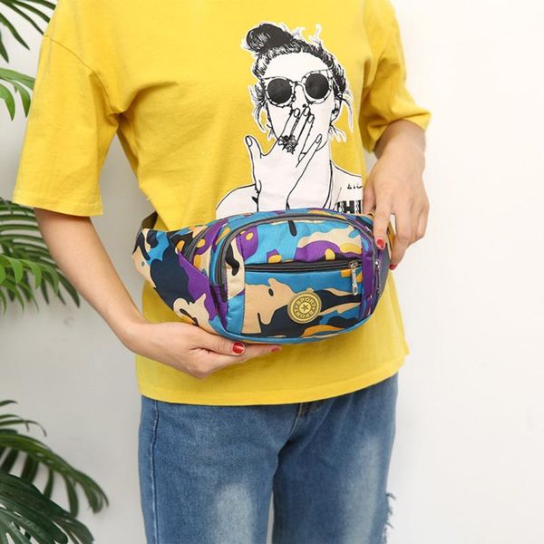 

waist bags camouflage women bag female big capacity belt nylon fanny pack shoulder crossbody chest purse hip