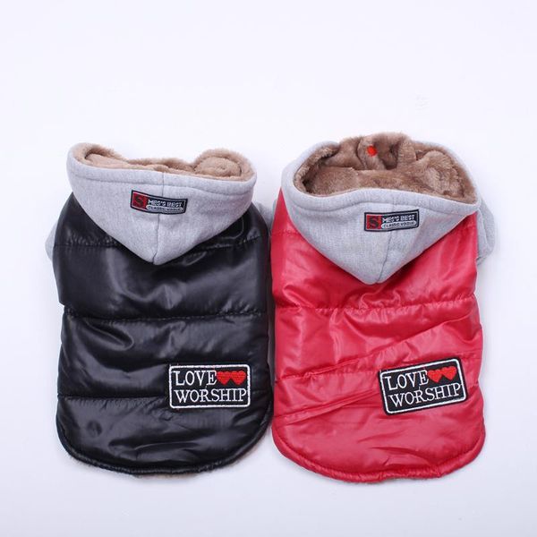 

dog apparel cat warm coat jacket velvet inside pet puppy hoodie jumpsuit winter apperal 4 colours