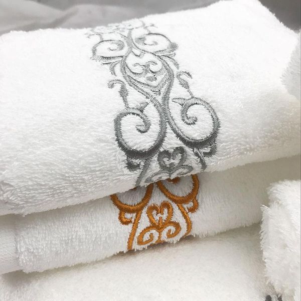 

towel roman embroidered bath towels quality 100% cotton 5-star el luxury for adults absorbent face 140x80cm
