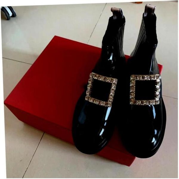 

boot crystal botins mujer female boots women, Black