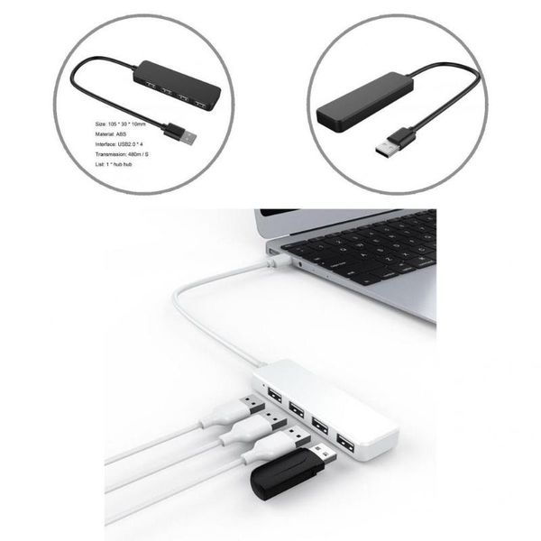 

hubs portable durable 480mbps usb2.0 hub splitter adapter 4-port usb driver-for keyboard