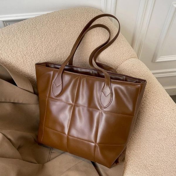 

evening bags satchel totes for women shoulder bag 2021 minimalist quilted winter simple luxury designer female shopper handbags purse