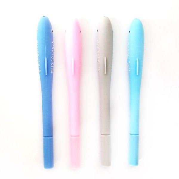 

gel pens cute creative colorful dolphin 0.5mm kawaii fish pen stationery writing for kids novelty office school supplies