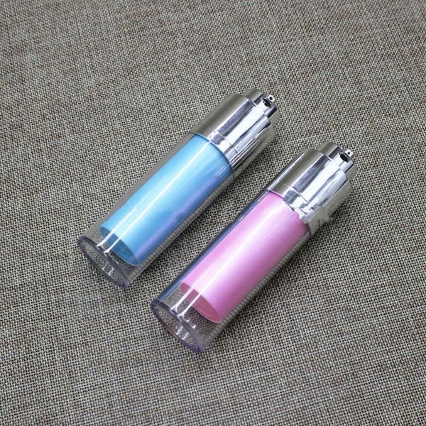 

storage bottles & jars 30ml airless pump plastic , vacuum emulsion bottle with lotion on the travelling cosmetic packaging 50pcs