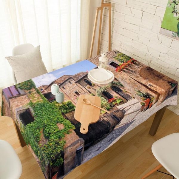 

table cloth town house flower print dining chair cover kitchen tablecloth modern home decor manteles