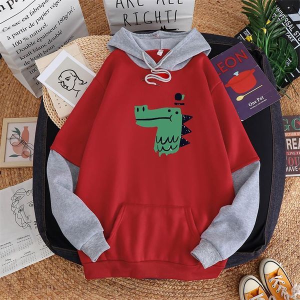 

women's hoodies & sweatshirts kawaii animal print loose sports plus size women pullover casual splicing hooded sweatshirt ropa mujer, Black