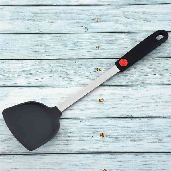 

silicone pan fish non stick fried vegetable spatula heat resistant household kitchen utensils