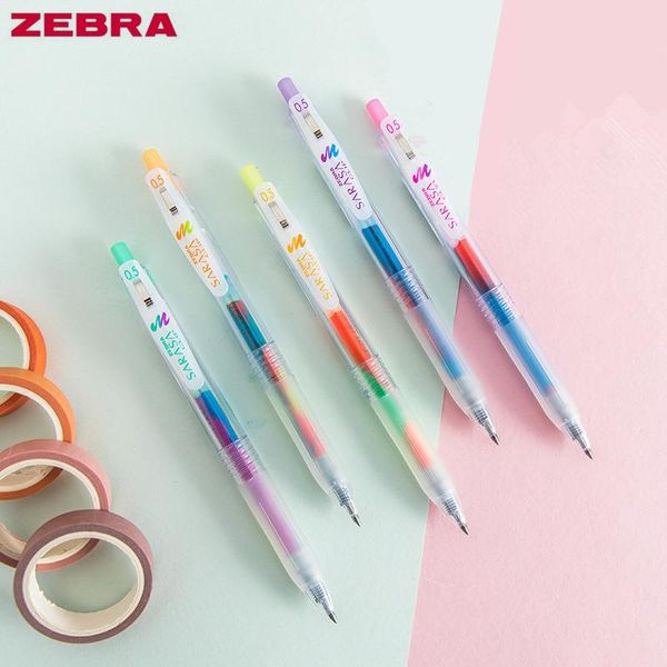 

gel pens 1pc japan zebra jj75 gradient pen color marker 0.5mm mixed dream graffiti student stationery