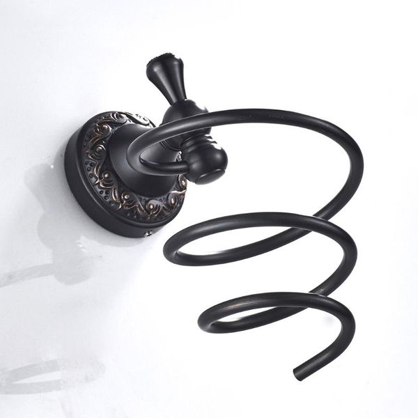 

heavy duty bathroom salon wall mount hair dryer spiral holder rack organizer shower curtains