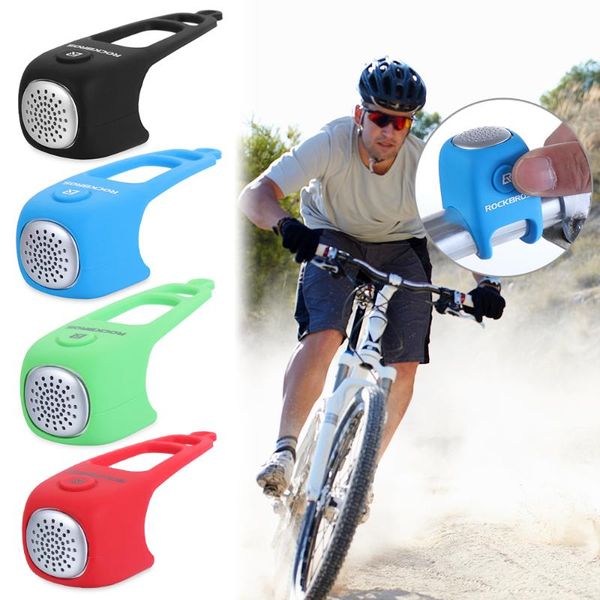 

bike horns 1pc small size waterproof electric horn mountain bell high decibel adjustable ringtone silicone cycling accessories