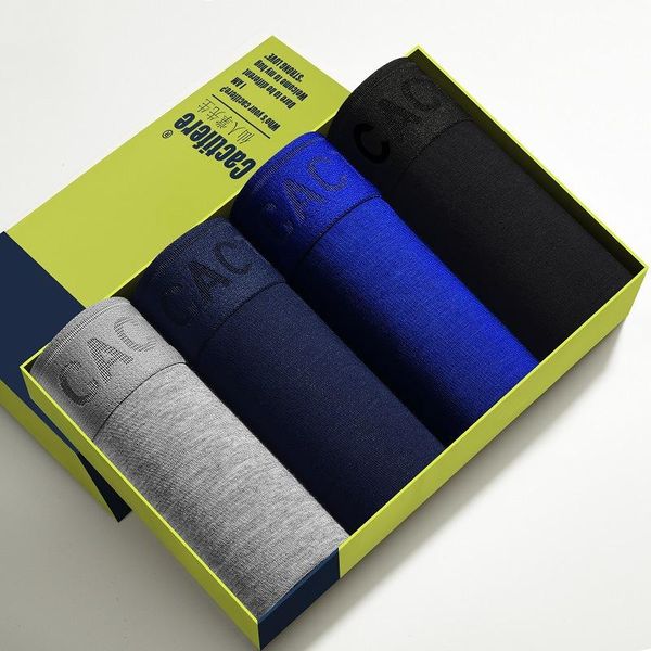 

underpants 4pcs/lot cotton male panties men's underwear boxers breathable man boxer solid comfortable shorts lingerie l-5xl, Black;white