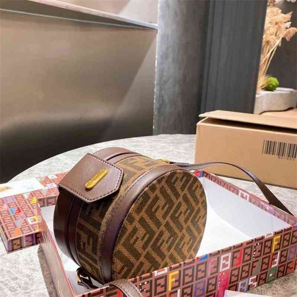 

f ff women's bag casual fashion versatile single shoulder crossbar hand drum small round cylinder make-up zly bags