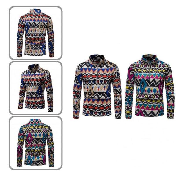 

men's sweaters knitwear simple casual style colorful sweater pullover stand-up collar breathable for daily wear, White;black