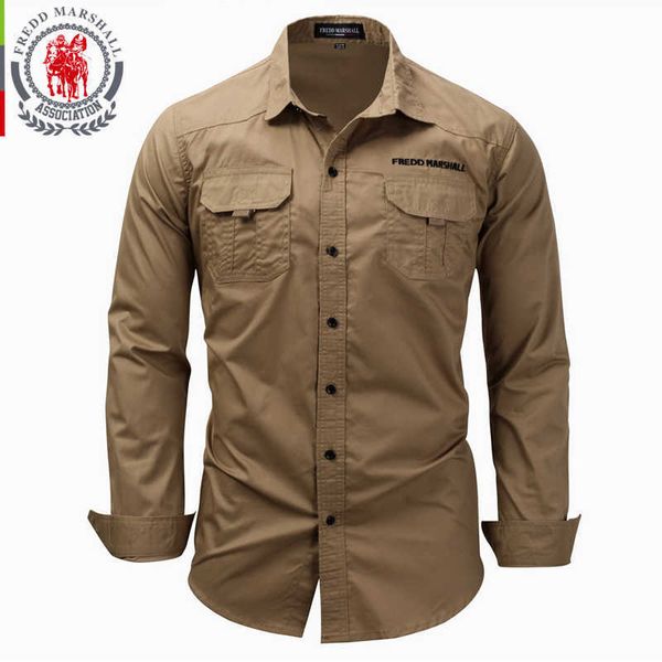 

fredd marshall casual shirts men spring shirt solid cotton camisa masculina long sleeves mens shirts camisas para hombre -xxxl 210527, White;black