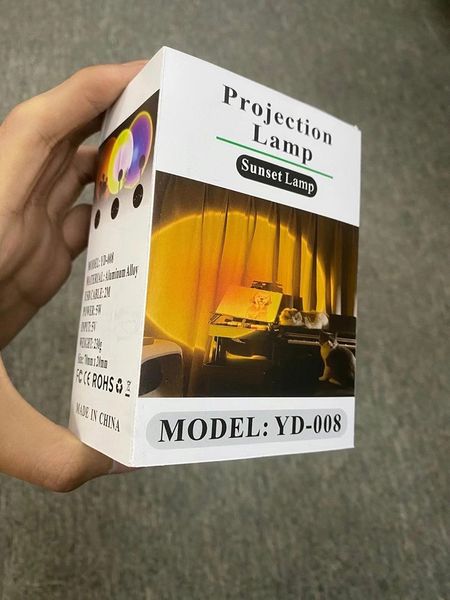 

projector atmosphere light yd-008 sunset lamp bedroom decor rainbow usb charging modern backgroun