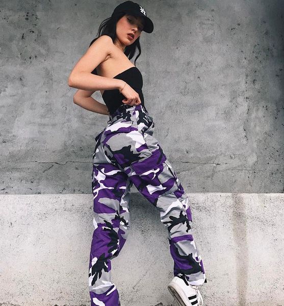 

women 2021 casual summer big size long trousers camouflage overalls denim pants ankle length haren women's jeans, Blue
