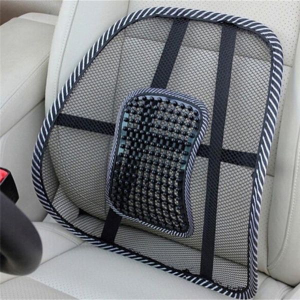 

seat cushions ice mesh leather backrest lumbar cushion support office 1pc
