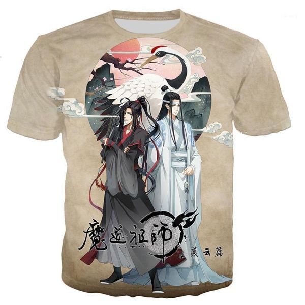 

men's t-shirts mo dao zu shi t shirt men/women 3d printed casual harajuku style tshirt streetwear, White;black