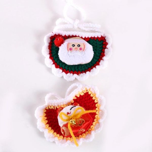 

cat costumes easy-wearing skin-friendly woolen yarn pet cats bandana for christmas