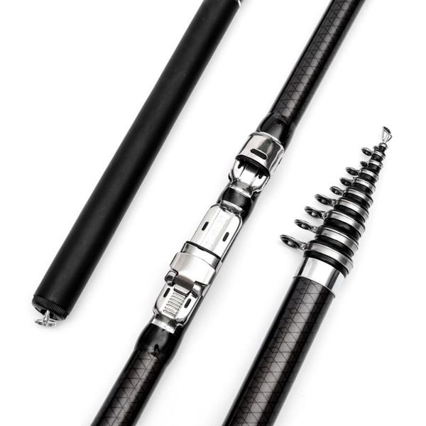 

2.7m - 6.3m rock spinning fishing rod m power 99% carbon fiber carp rods boat