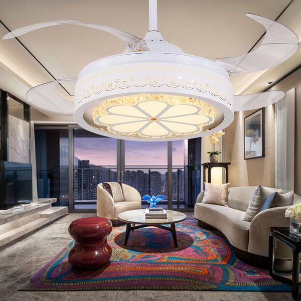 

fan lamp invisible restaurant silent chandelier atmosphere simple living room modern household creative bedroom ceiling fans