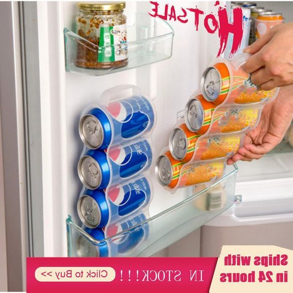 

4 hole drinking bottle holder beer soda can storage box refrigerator cold food kitchen home storage organizer cocina accessories wholesale