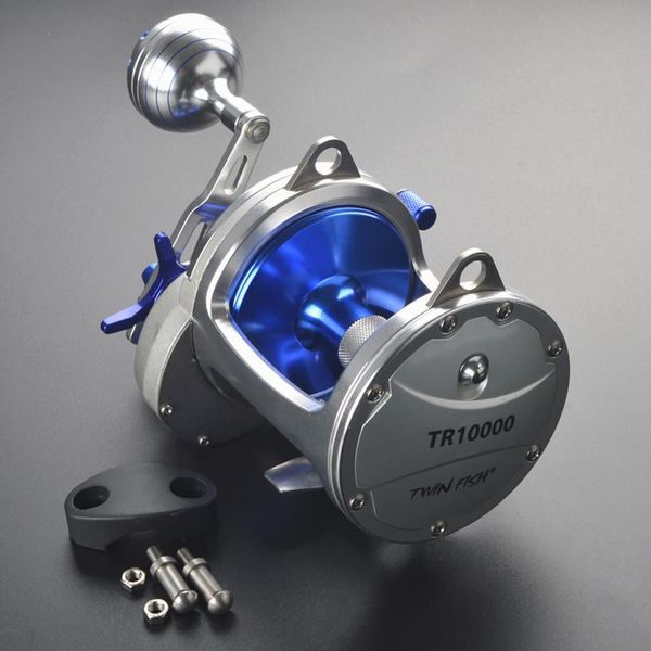 

baitcasting reels hi.whale metal deep sea boat fishing reel max drag 30 kg gear ratio 4.1:1 trolling
