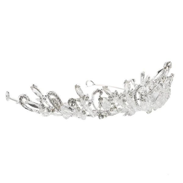 

hair clips & barrettes 1pc chic baroque style alloy crystal crown for wedding headdress, Golden;silver