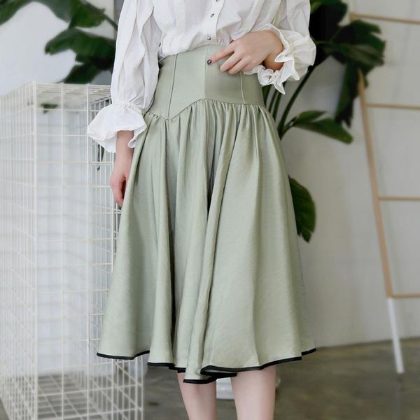 

skirts lanmrem 2021 spring fashion women clothing high waist halfbody asymmetrical specailly cuted bottoms wc72106l, Black