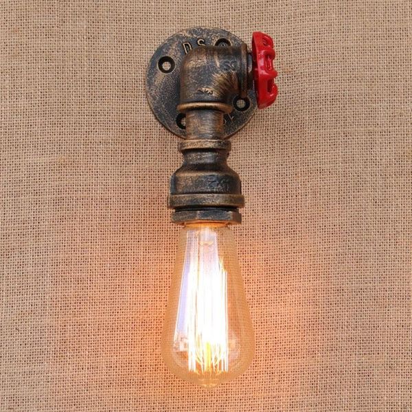

wall lamps doxa loft retro metal water pipe vintage lamp industrial white edison led bulb e27 lights for cafe hallway bedroom bar