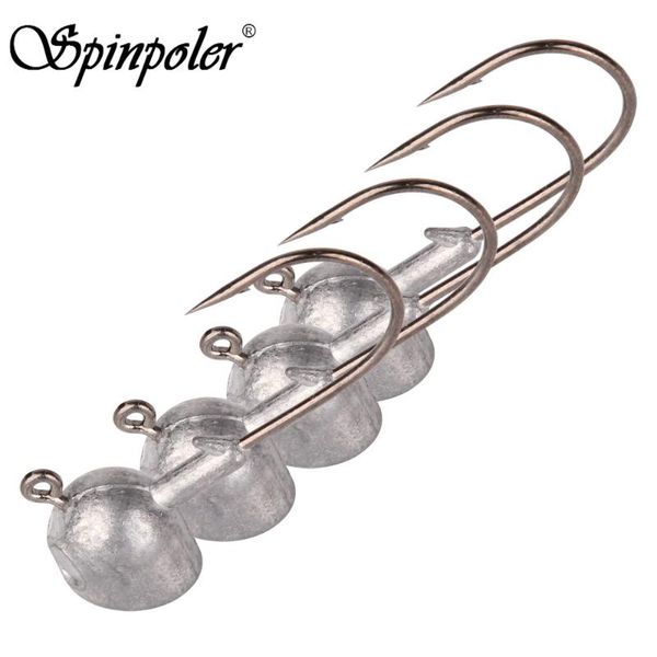 

spinpoler ultrahead jig fishing hook 3.5g 7g 10g 14g 18g jigging hooks for soft shad lure carbon steel fishhooks
