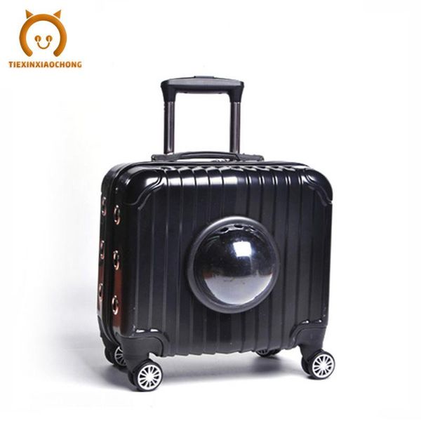 

cat carriers,crates & houses 16 inch pet pull rod box multi-purpose portable universal wheel rolling suitcase bags