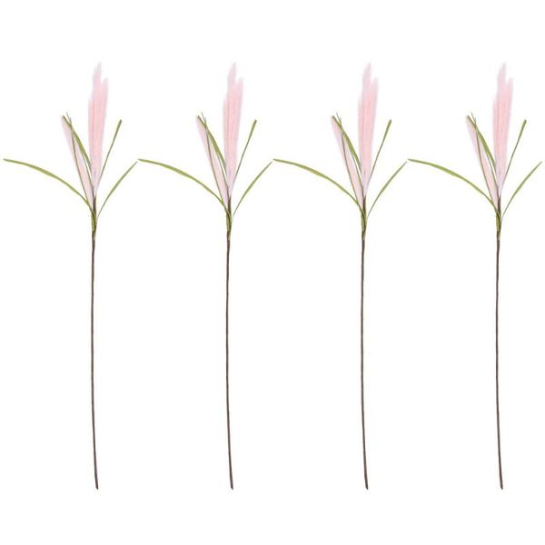 

decorative flowers & wreaths 4pcs lifelike dry craft fake reed home office dried flower ornaments