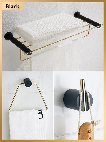 

bath hardware set solid brass towel rack bar paper/tissue holder robe hooks nail punched luxury bathroom accessories accessory