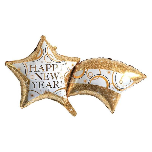 

party decoration happy year balloons stars meteor celebration annual