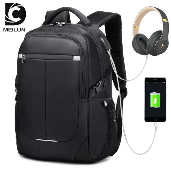 

backpack men's leisure travel bag usb breathable business computer student school large capacity