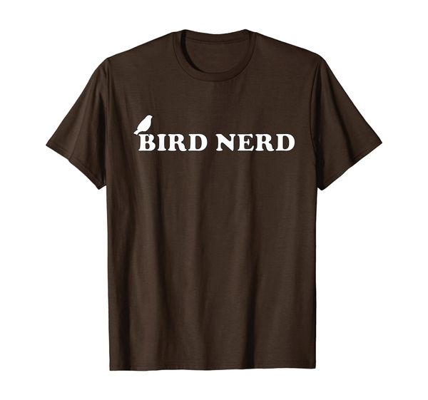 

funny bird nerd t-shirt for bird watchers, White;black
