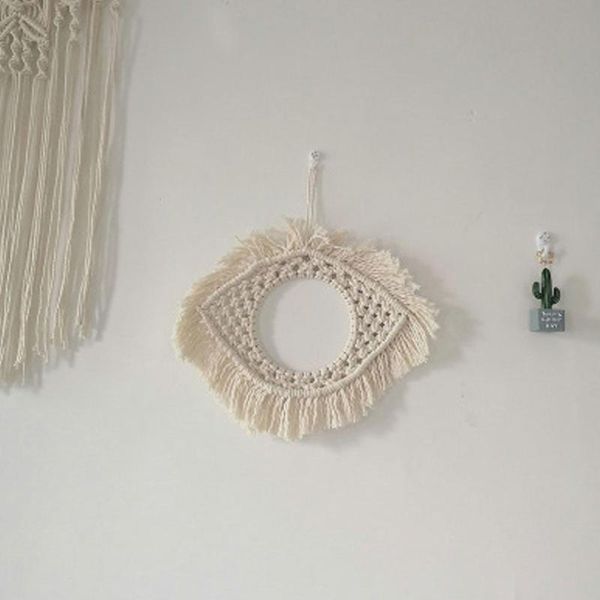 

frames wall hanging tapestry eye shape ornament bohemian nordic craft indoor home decoration