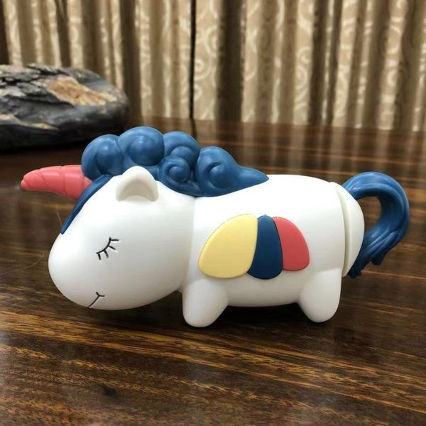 

children's bathroom bathing toys water gun unicorn cannon parent child pull type beach game