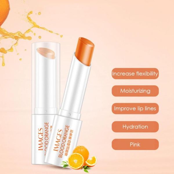 

lip balm blood orange hydrating smooth lines brighten waterproof not oily color exfoliation anti-drying care